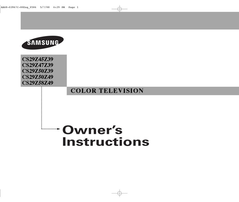 Samsung CS29Z45Z39 User manual