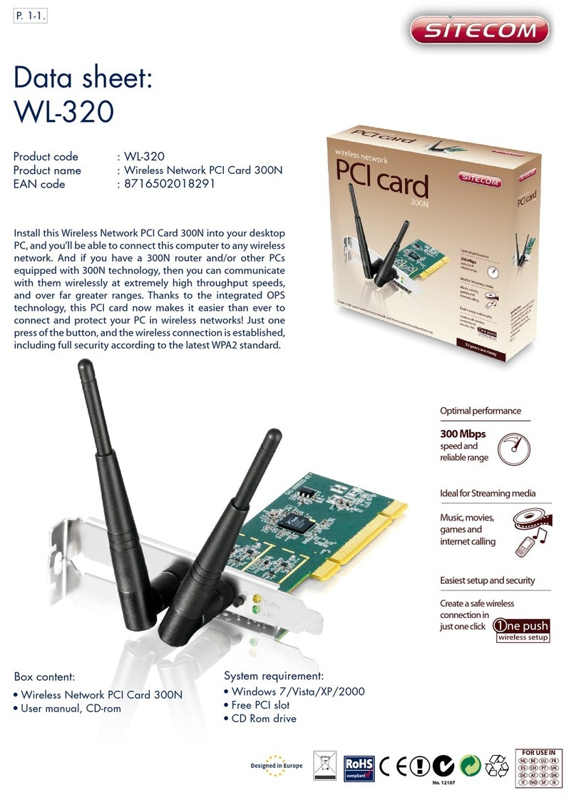 Sitecom WL-320 datasheet