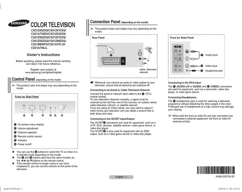 Samsung CS21Z45Z3Q User manual