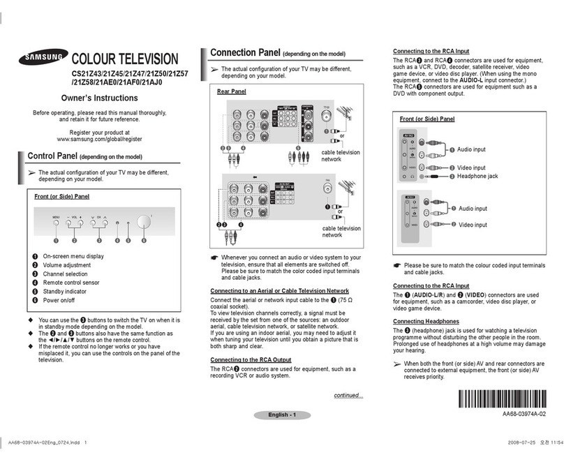 Samsung CS21Z43 User manual