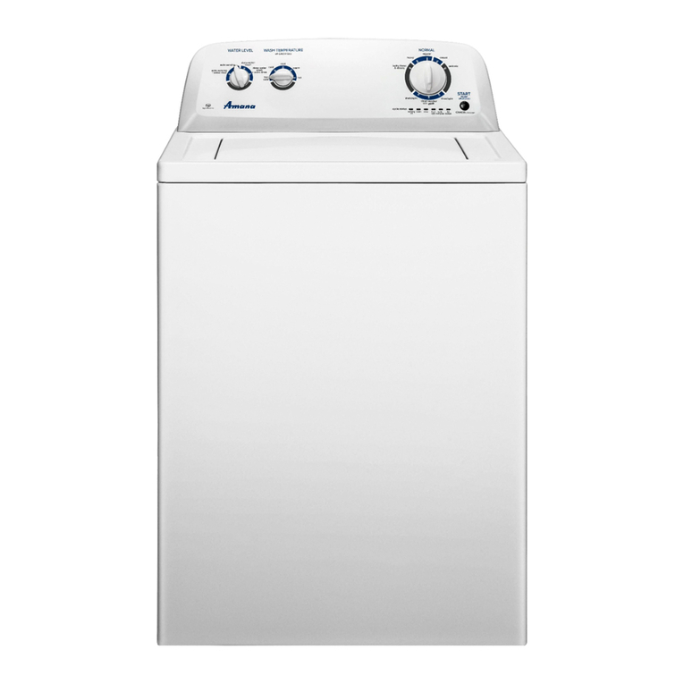 Amana Top-Loading Washer Use and care guide