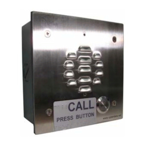 CyberData VoIP Intercom 010935F User manual