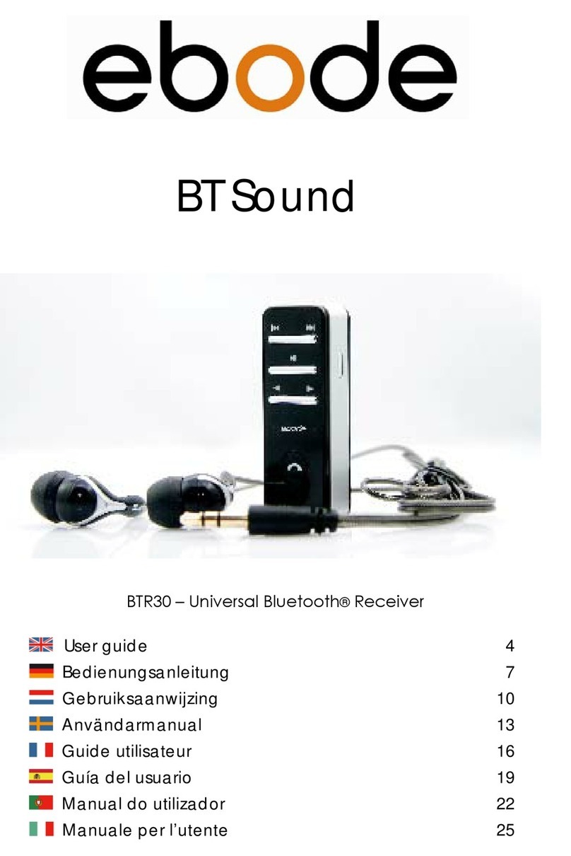 Ebode BTR30 User manual Ebode BTR30 User manual