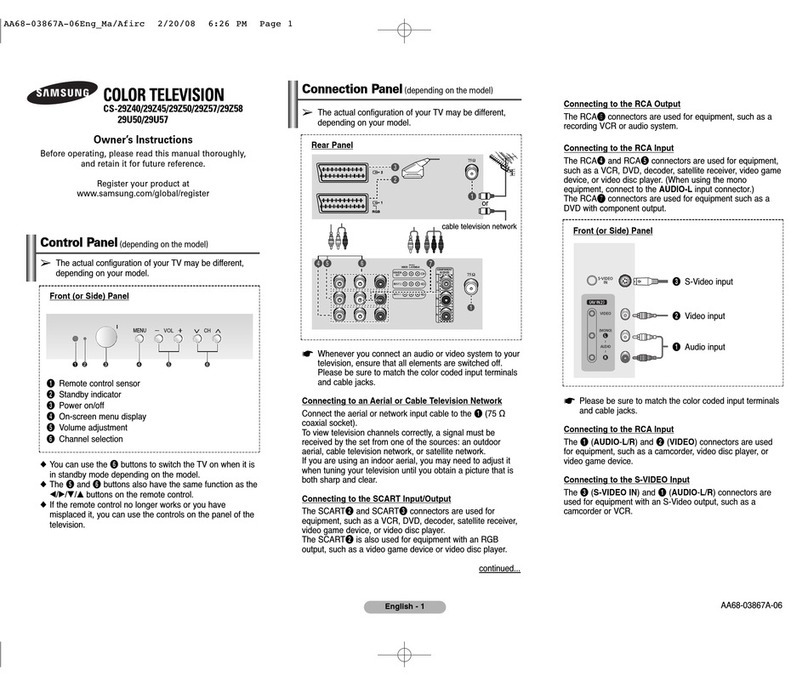 Samsung CS-29Z40 User manual