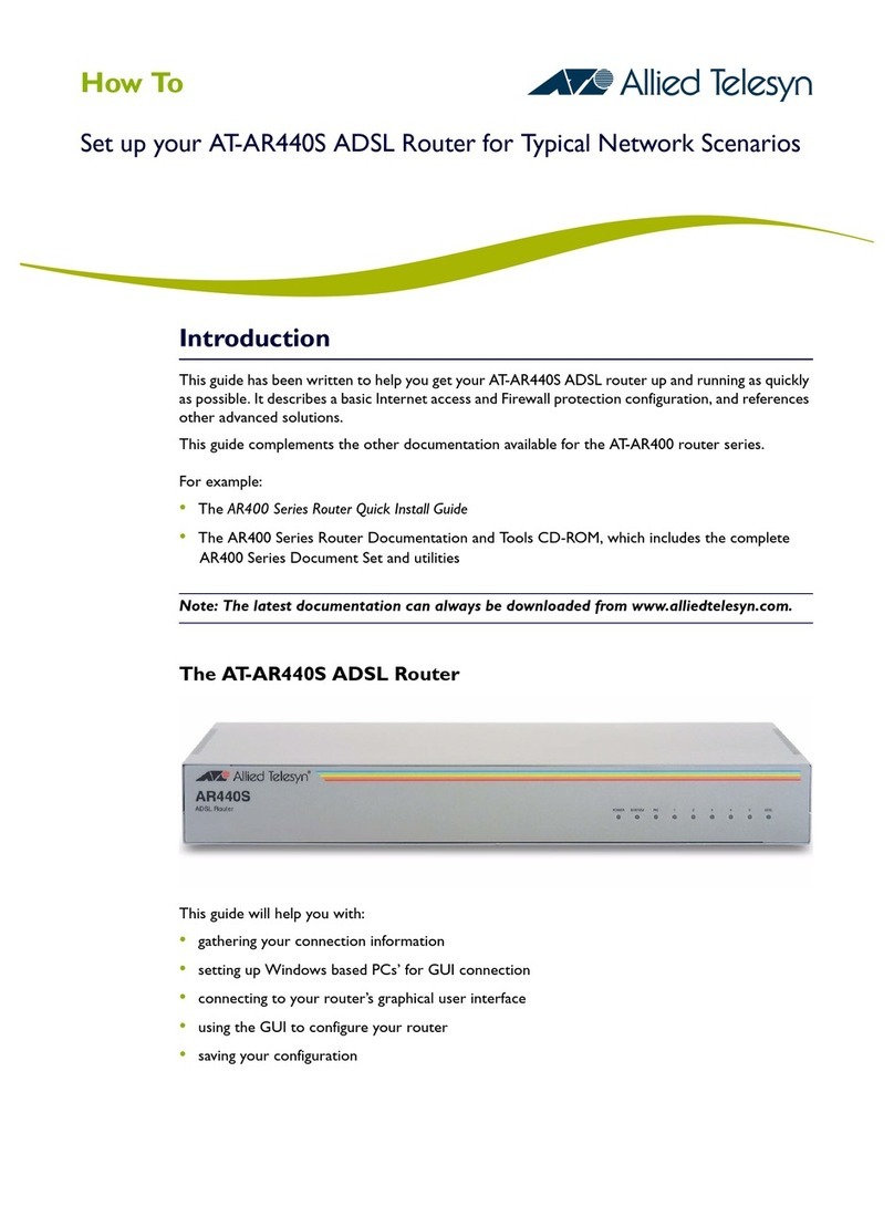 Allied Telesis SwitchBlade AT-AR440S User manual