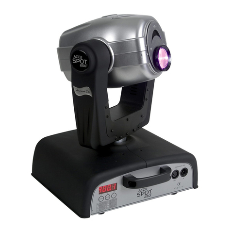 American DJ Accu Spot 250 Hybrid User instructions American DJ Accu Spot 250 Hybrid User instructions