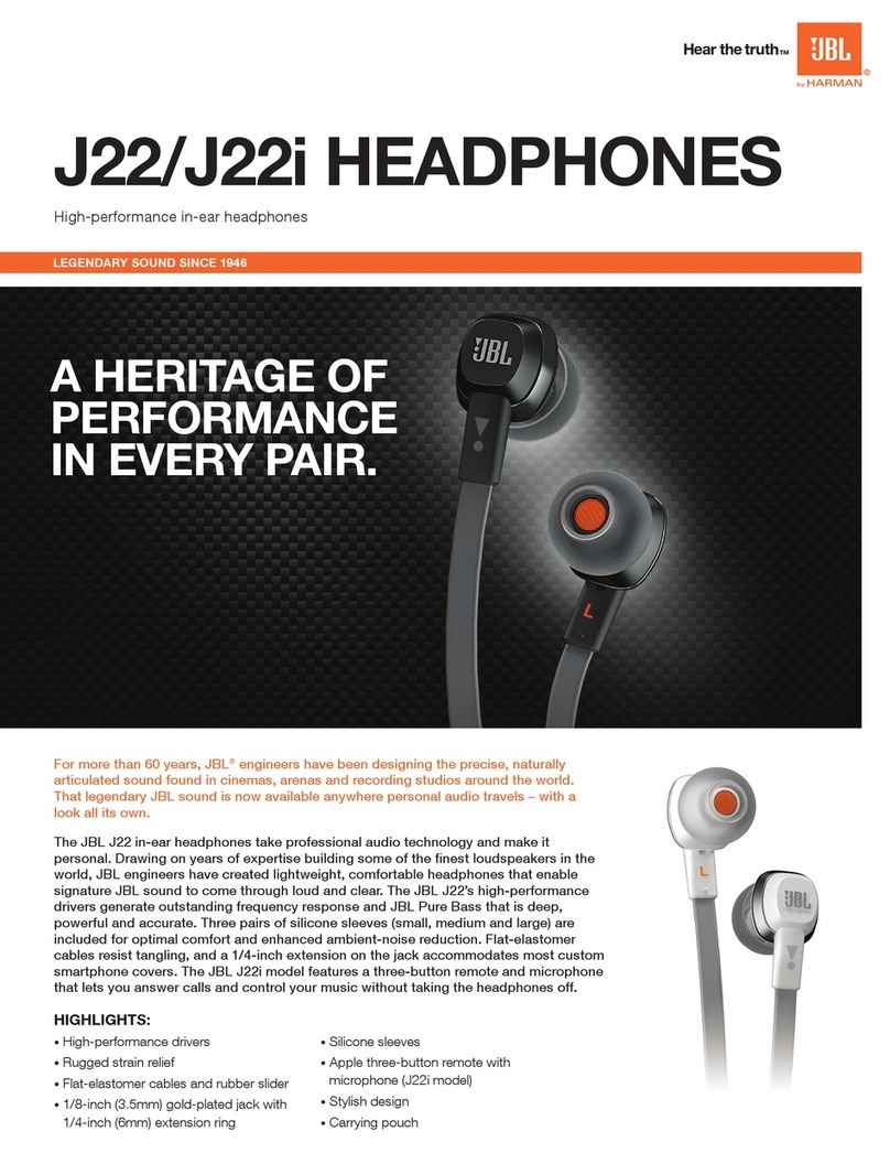 JBL J22 Features and specifications