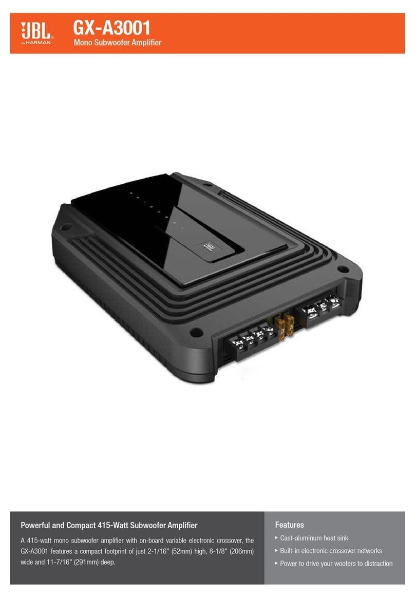 JBL GX-A3001 User manual