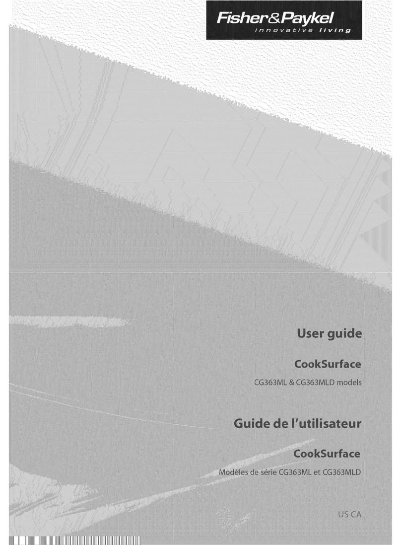 Fisher & Paykel CookSurface CG363ML User manual Fisher & Paykel CookSurface CG363ML User manual