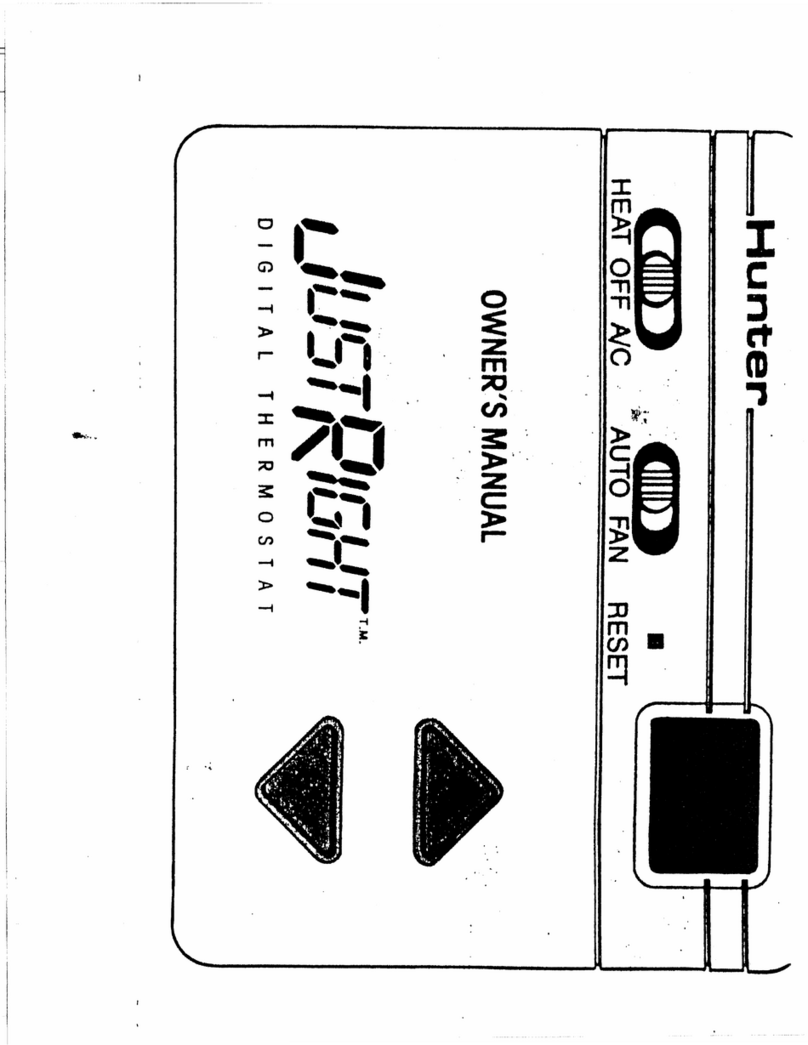 Hunter JustRight owner's manual