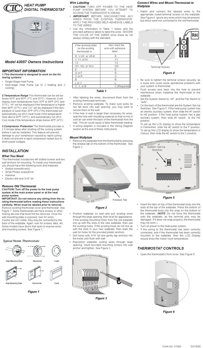 CTC Union 43057 Owner's instructions