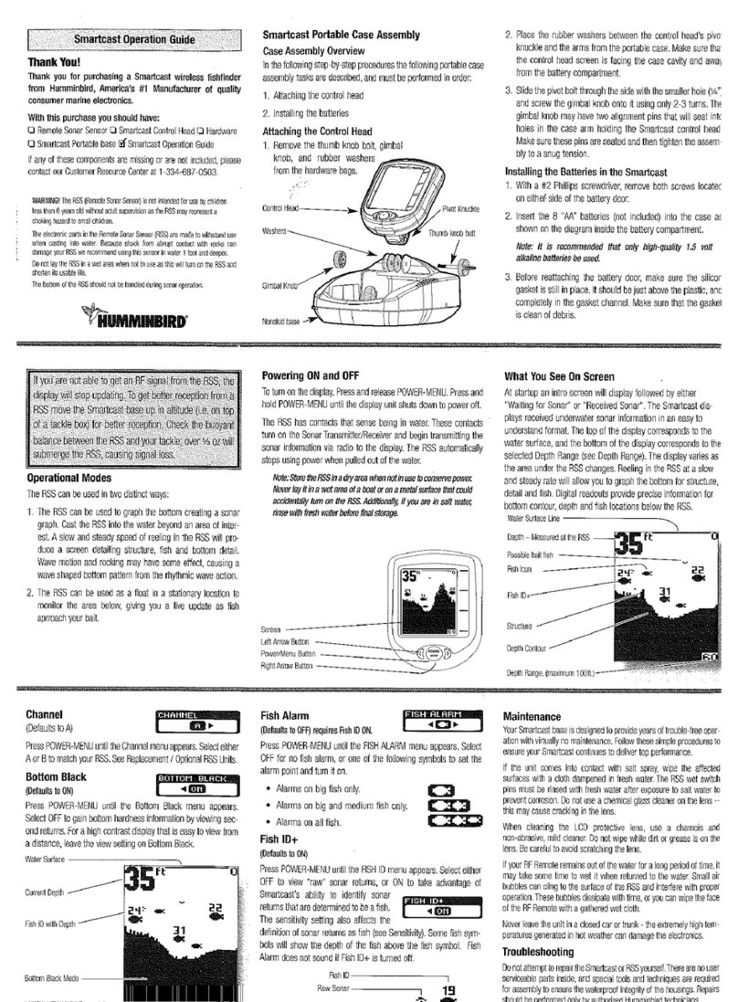 Humminbird Smartcast Operation guide