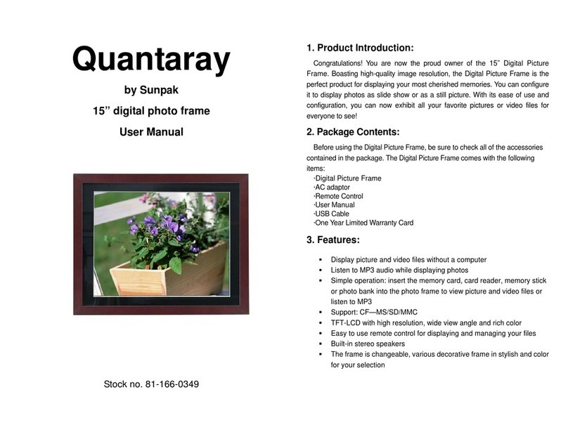 Quantaray DPF15K user manual