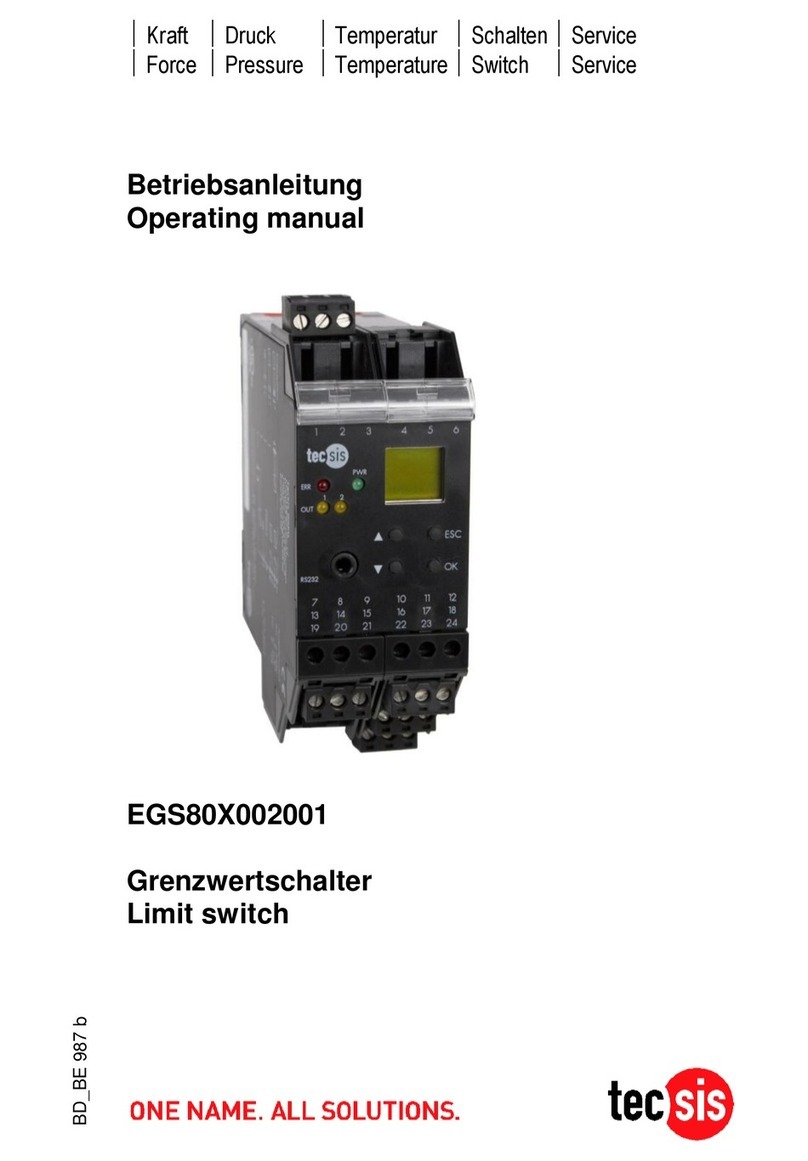Tecsis EGS80X002001 operating manual
