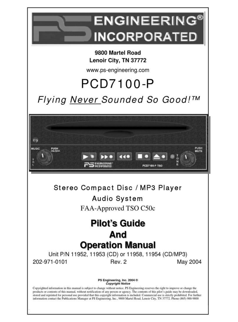PS Engineering PCD7100-P User manual