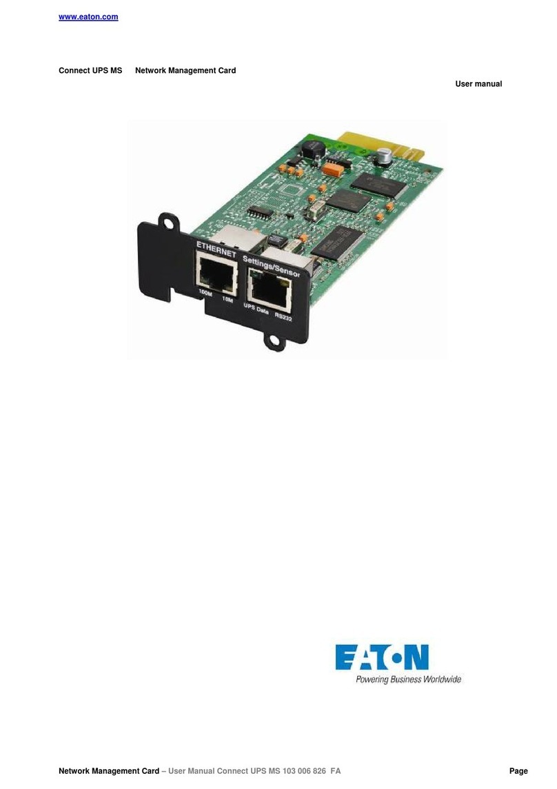 Eaton Network Management Card user manual