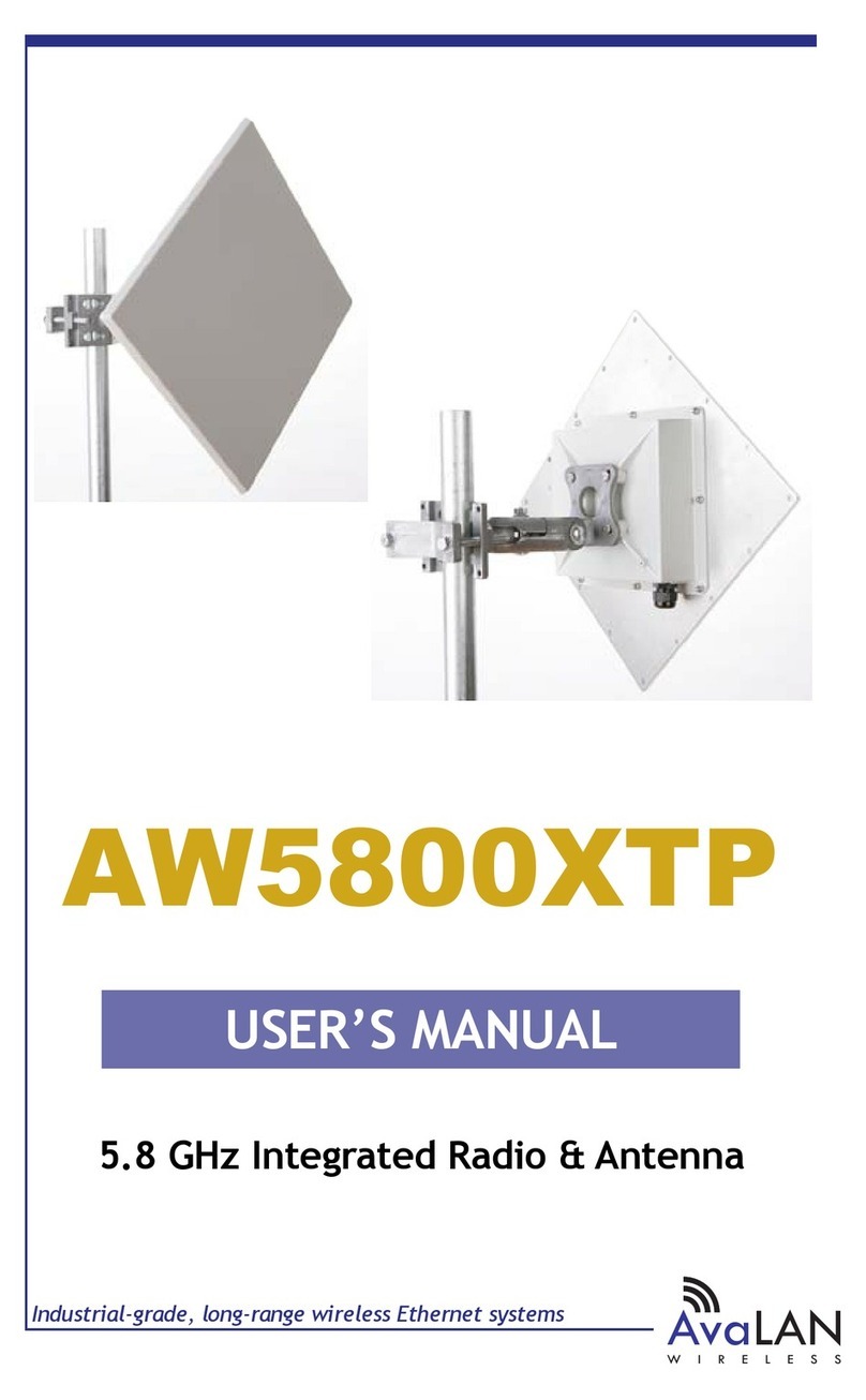 AvaLAN AW5800XTP user manual
