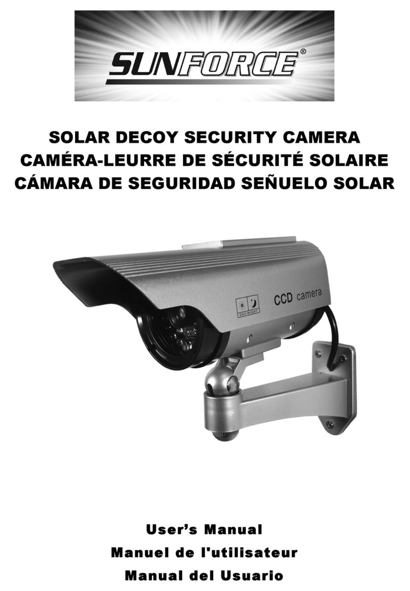 Sunforce SOLAR DECOY SECURITY CAMERA User manual
