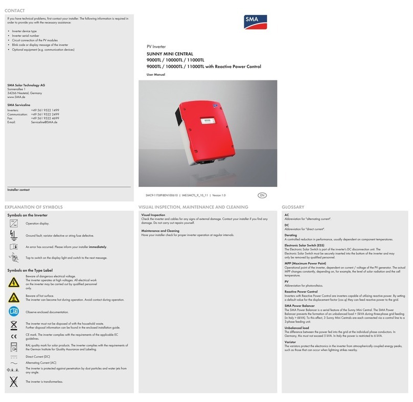 SMA 9000TL user manual