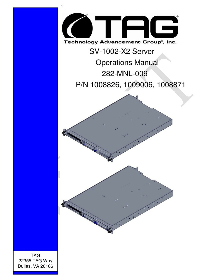 TAG SV-1002-X2 User manual