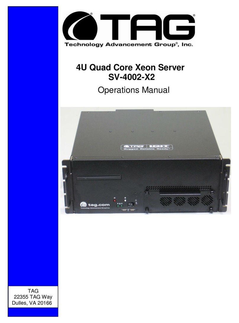 TAG SV-4002-X2 Operation manual TAG SV-4002-X2 Operation manual