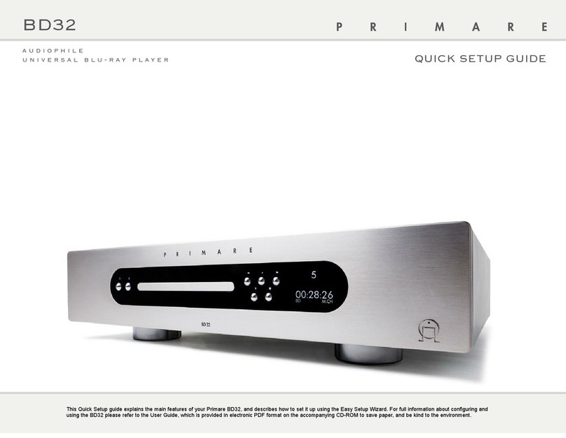 Primare BD32 User manual