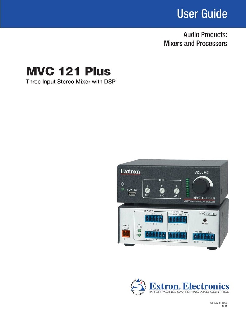 Extron electronics MVC 121 Plus User manual Extron electronics MVC 121 Plus User manual