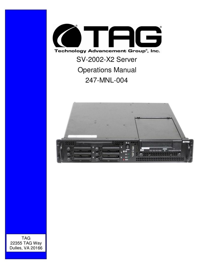 TAG SV-2002-X2 Operation manual