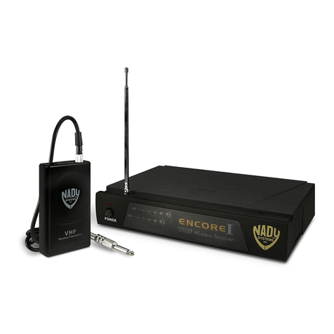 Nady Systems Encore I owner's manual