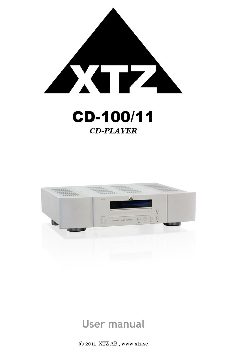 XTZ CD-100/11 user manual