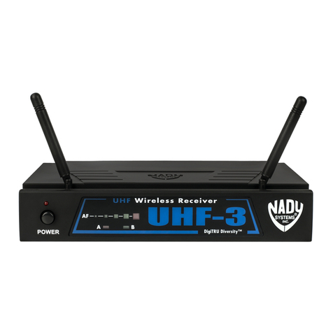 Nady Systems UHF-3 User manual