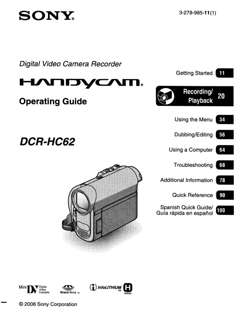 Sony Handycam DCR-HC62 User manual
