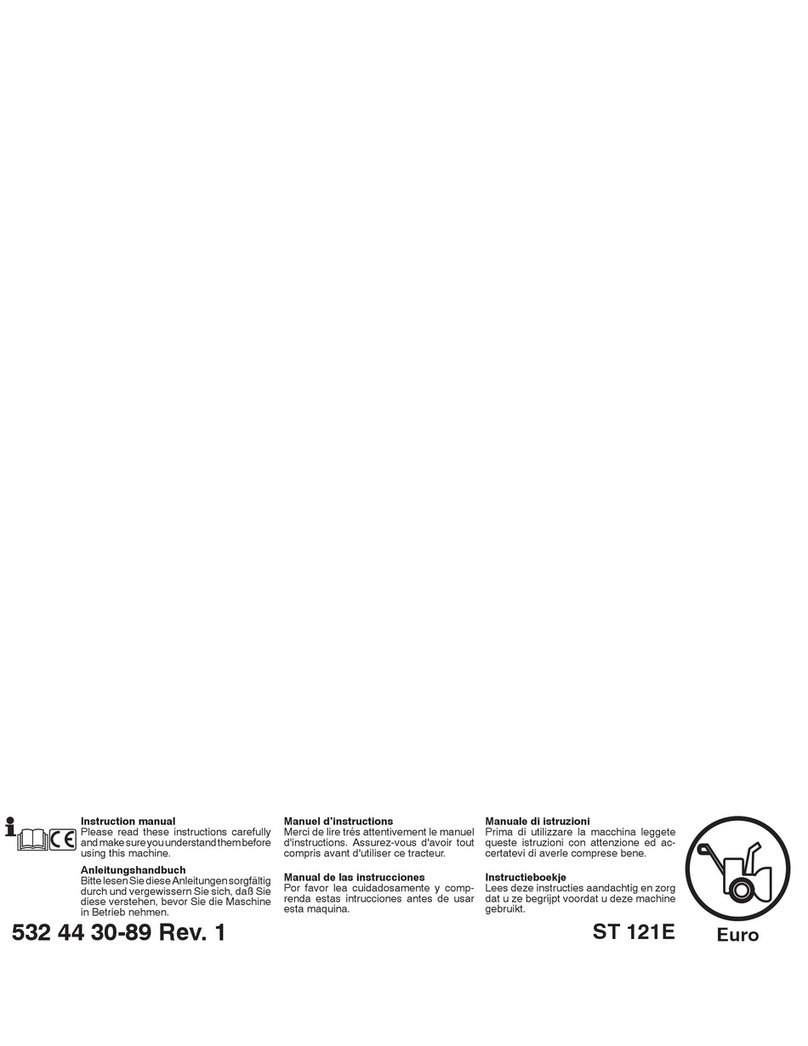 Husqvarna ST 121E instruction manual