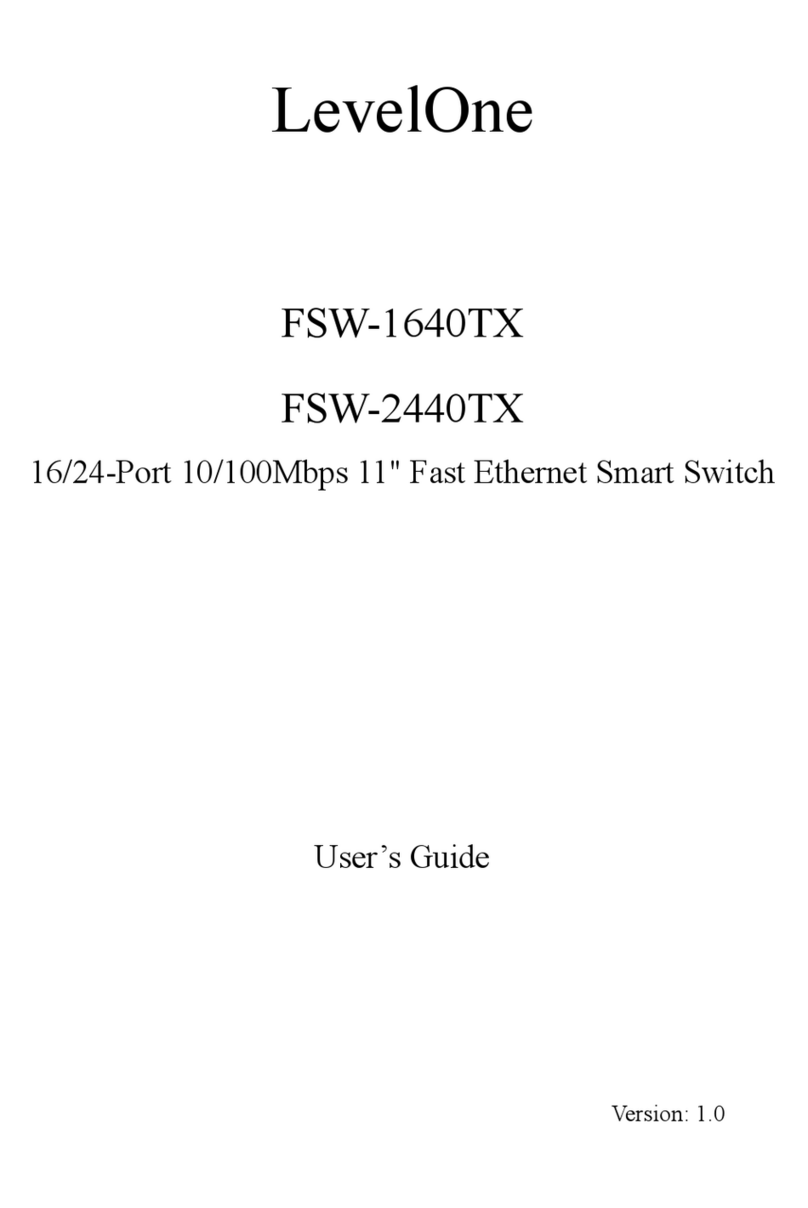 LevelOne FSW-1640TX User manual LevelOne FSW-1640TX User manual