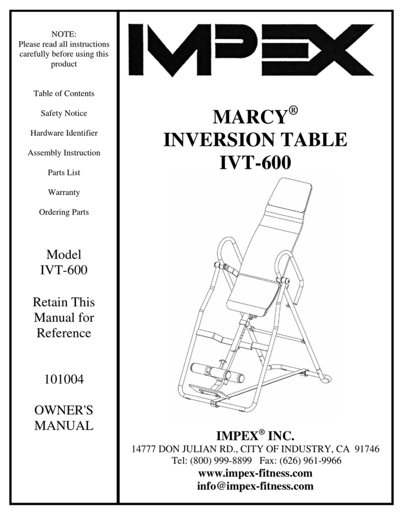 Impex MARCY IVT-600 User manual Impex MARCY IVT-600 User manual