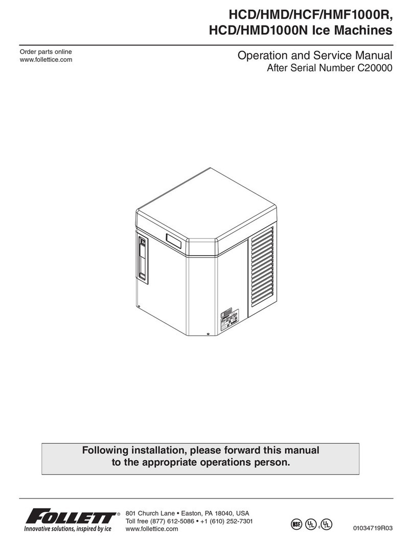 Follett HMF1000R Operation manual