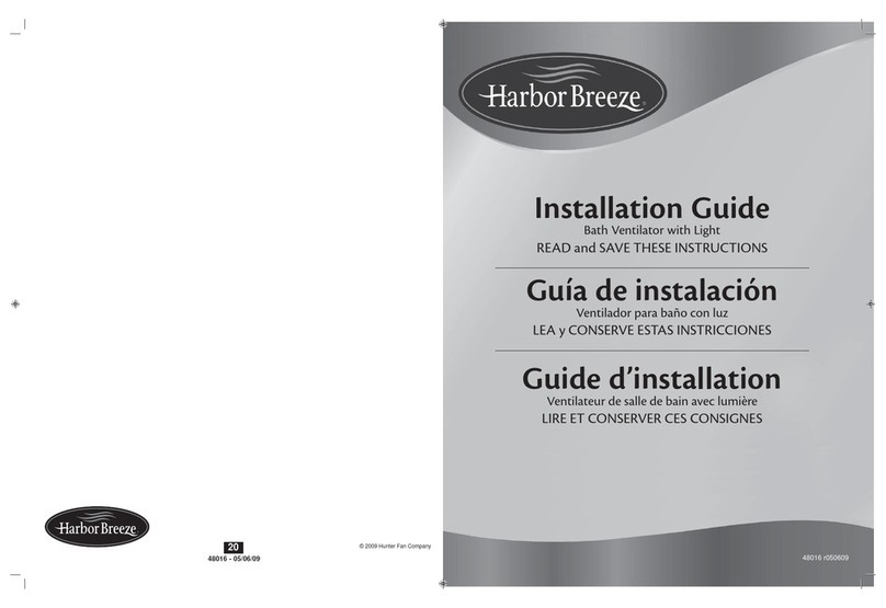Harbor Breeze Bath Ventilator with Light User manual Harbor Breeze Bath Ventilator with Light User manual