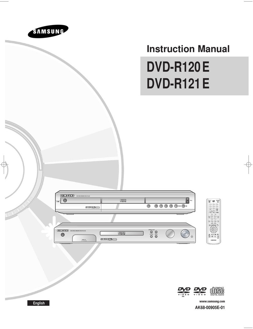 Samsung DVD-R121E instruction manual