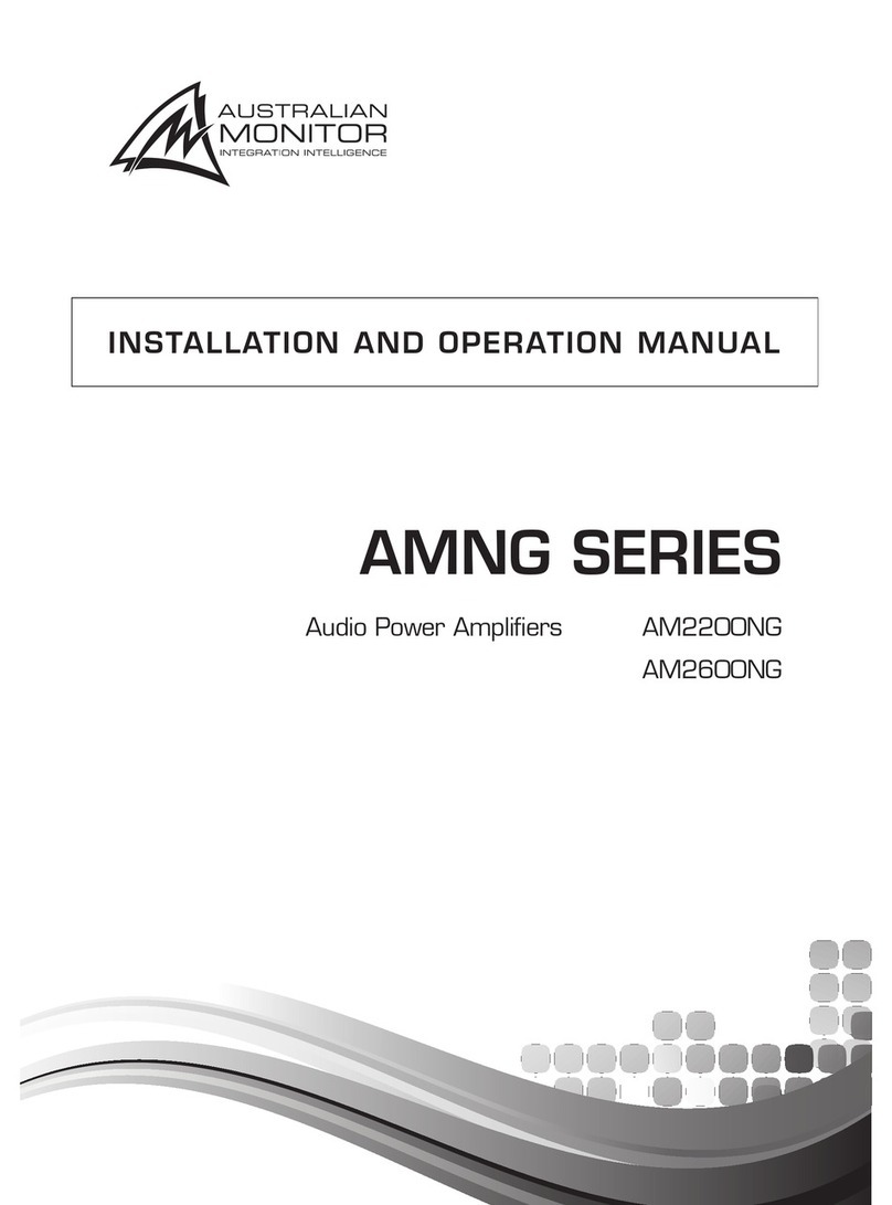 AUSTRALIAN MONITOR AM2200NG Installation and operation manual