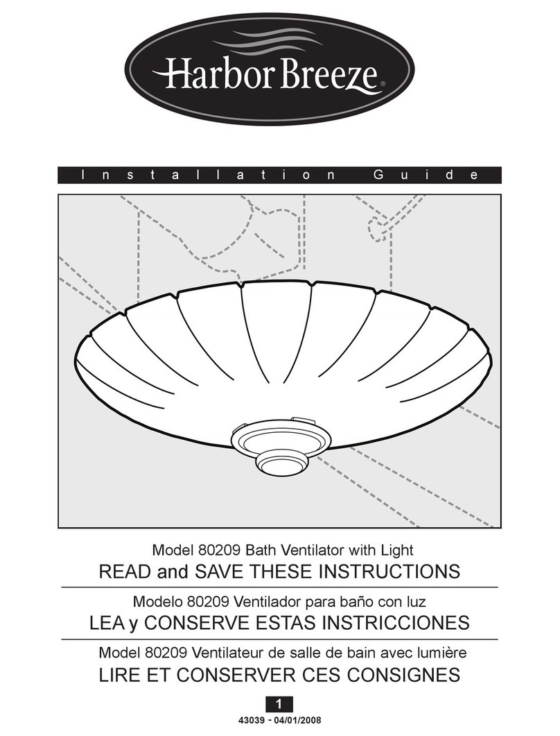 Harbor Breeze 80209 User manual Harbor Breeze 80209 User manual