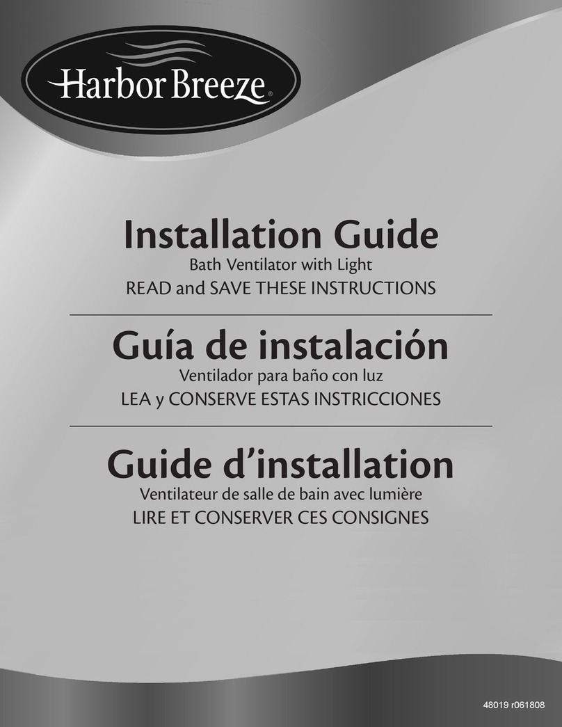 Harbor Breeze Bath Ventilator with Light installation guide