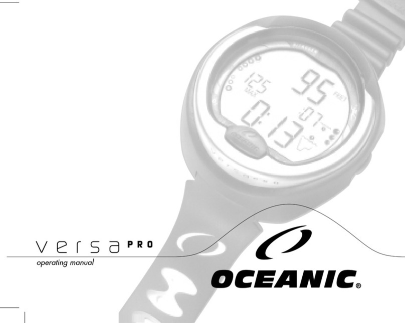 Oceanic versa Pro operating manual