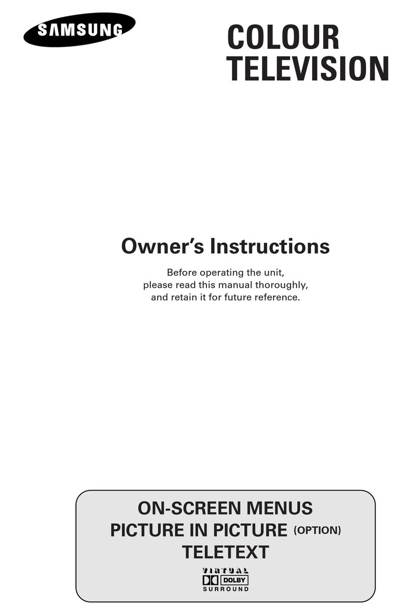 Samsung Colour Television User manual
