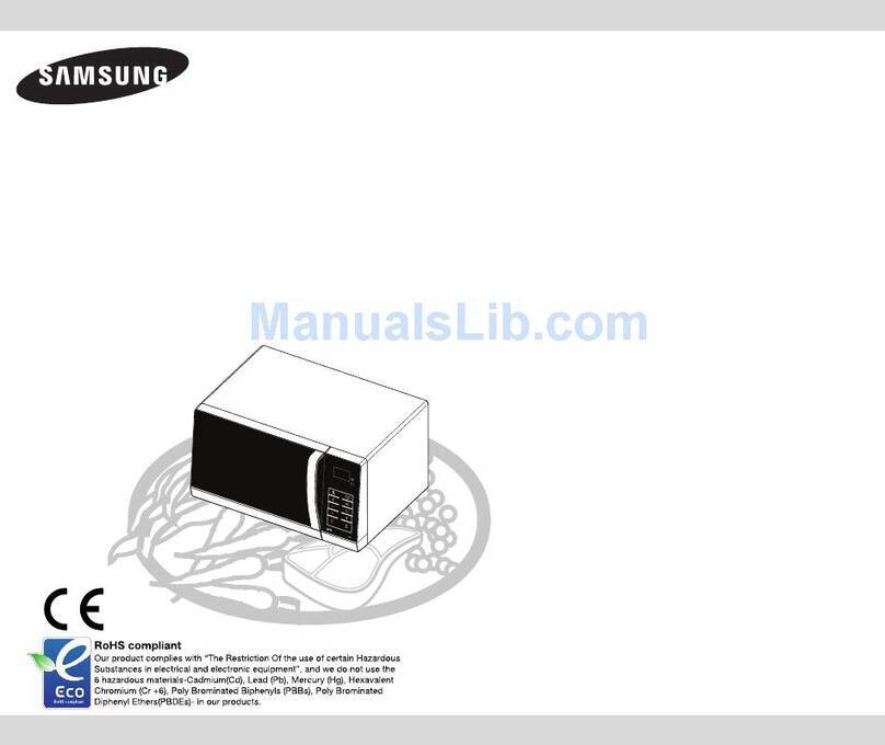Samsung GW76N Owner's instructions and cooking guide
