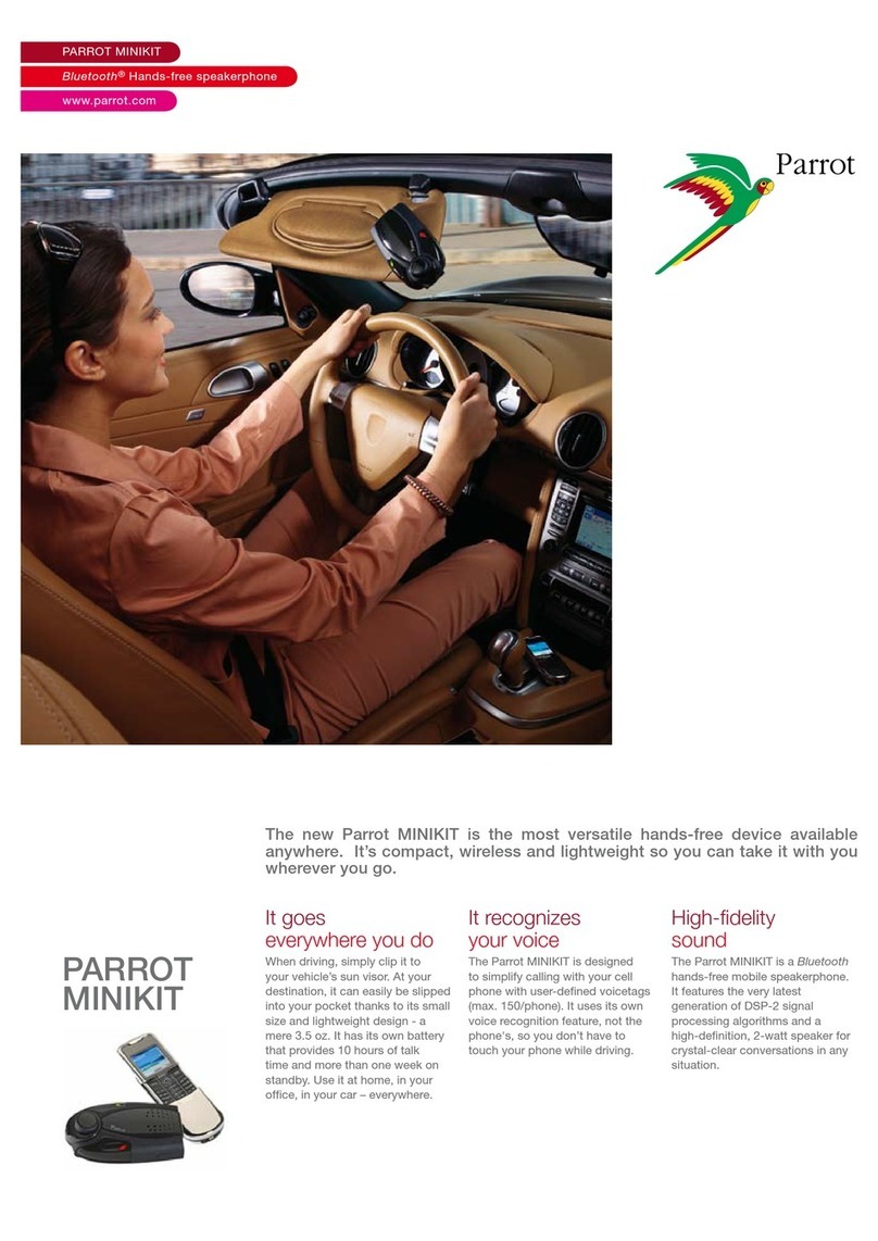 Parrot Minikit+ Information sheet