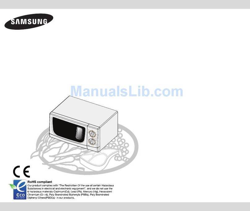 Samsung GW71C Owner's instructions and cooking guide
