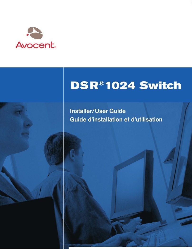 Avocent DSR 1024 Installation and maintenance instructions