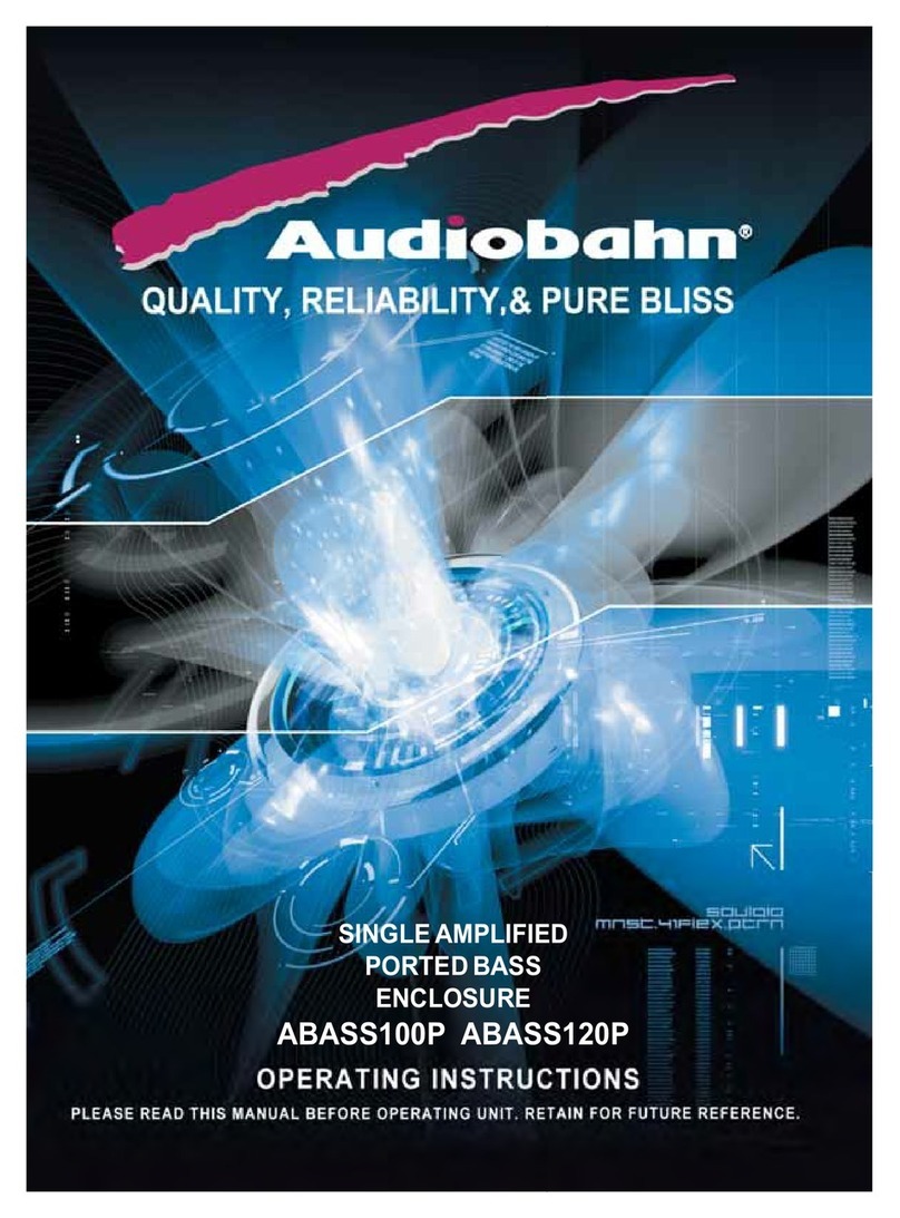 AudioBahn ABASS100P operating instructions