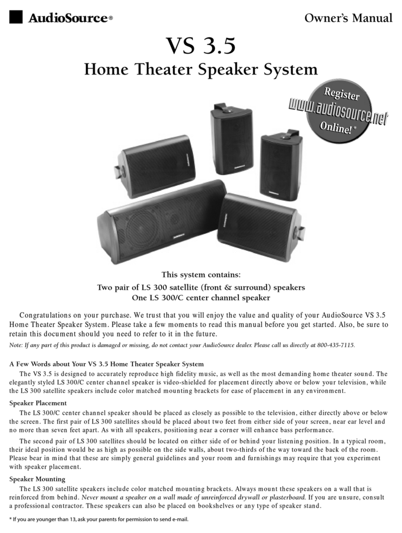 AudioSource VS 3.5 User manual