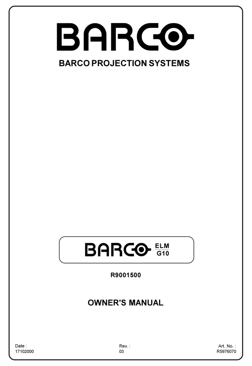 Barco ELM G10 User manual